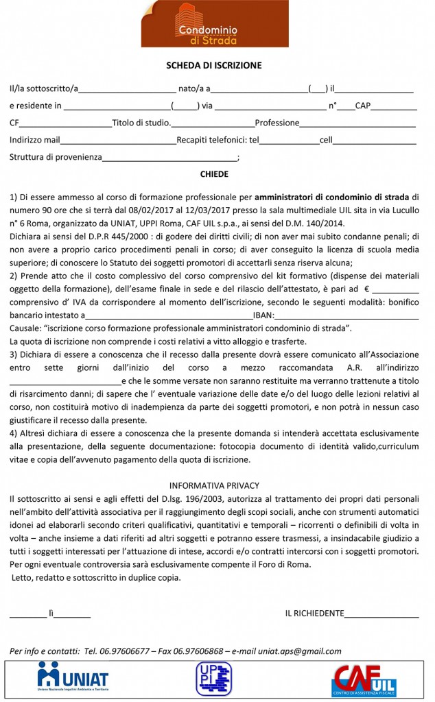 Clicca sull'immagine per scaricare il modulo